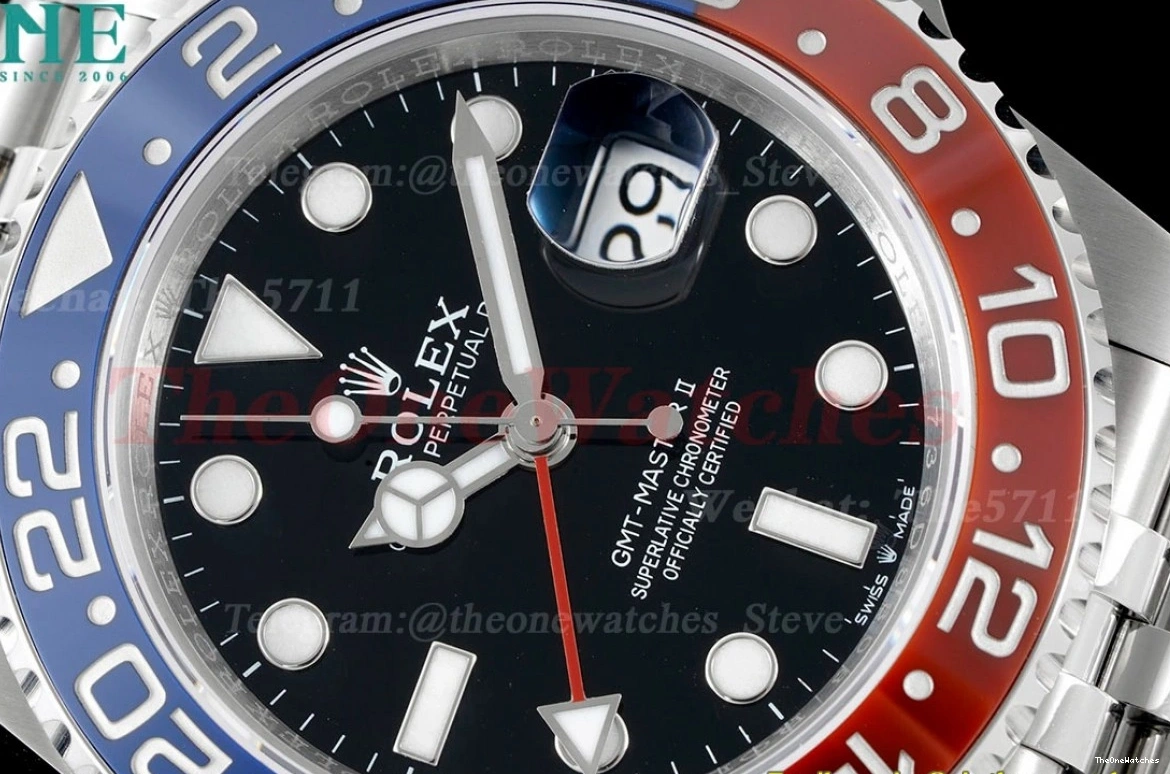 SS GMT SS VR3186 King 126710BLRO CHS Jub 904L Dial II Black Master 0116